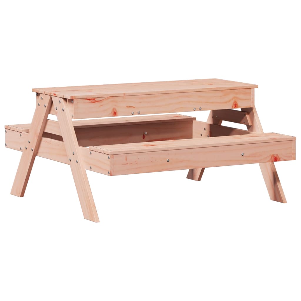 Picknicktafel met zandbak voor kinderen massief douglashout