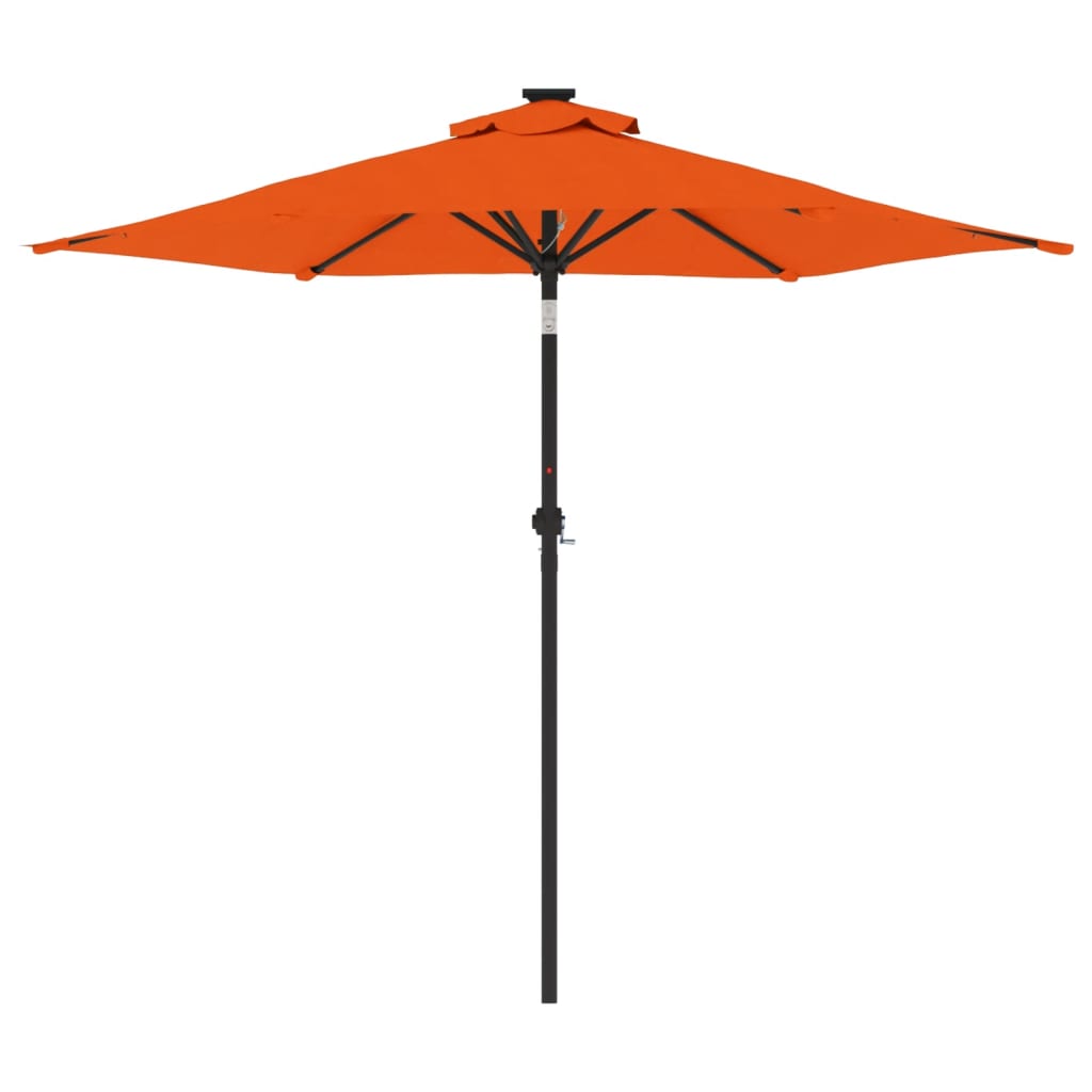 Parasol met stalen paal 225x225x212 cm terracottakleurig