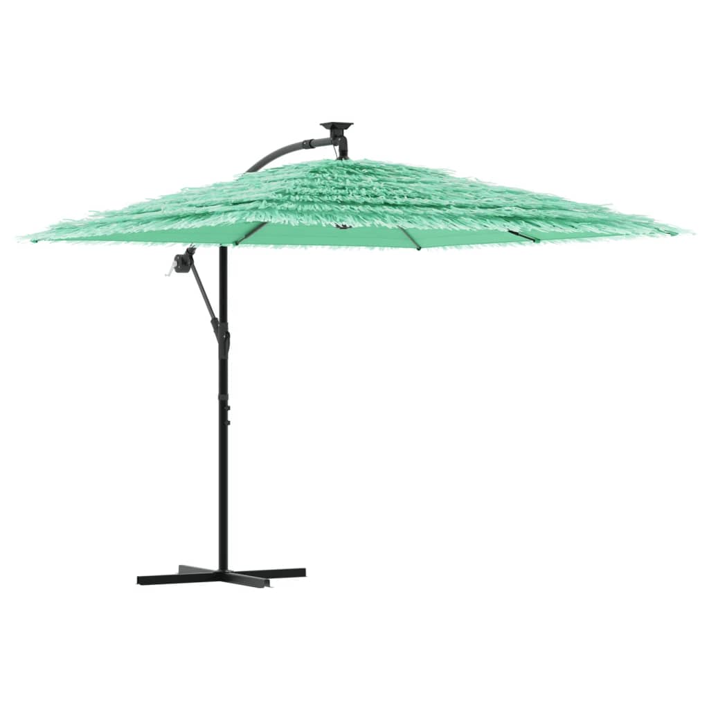 Parasol met stalen paal 246x246x230 cm groen