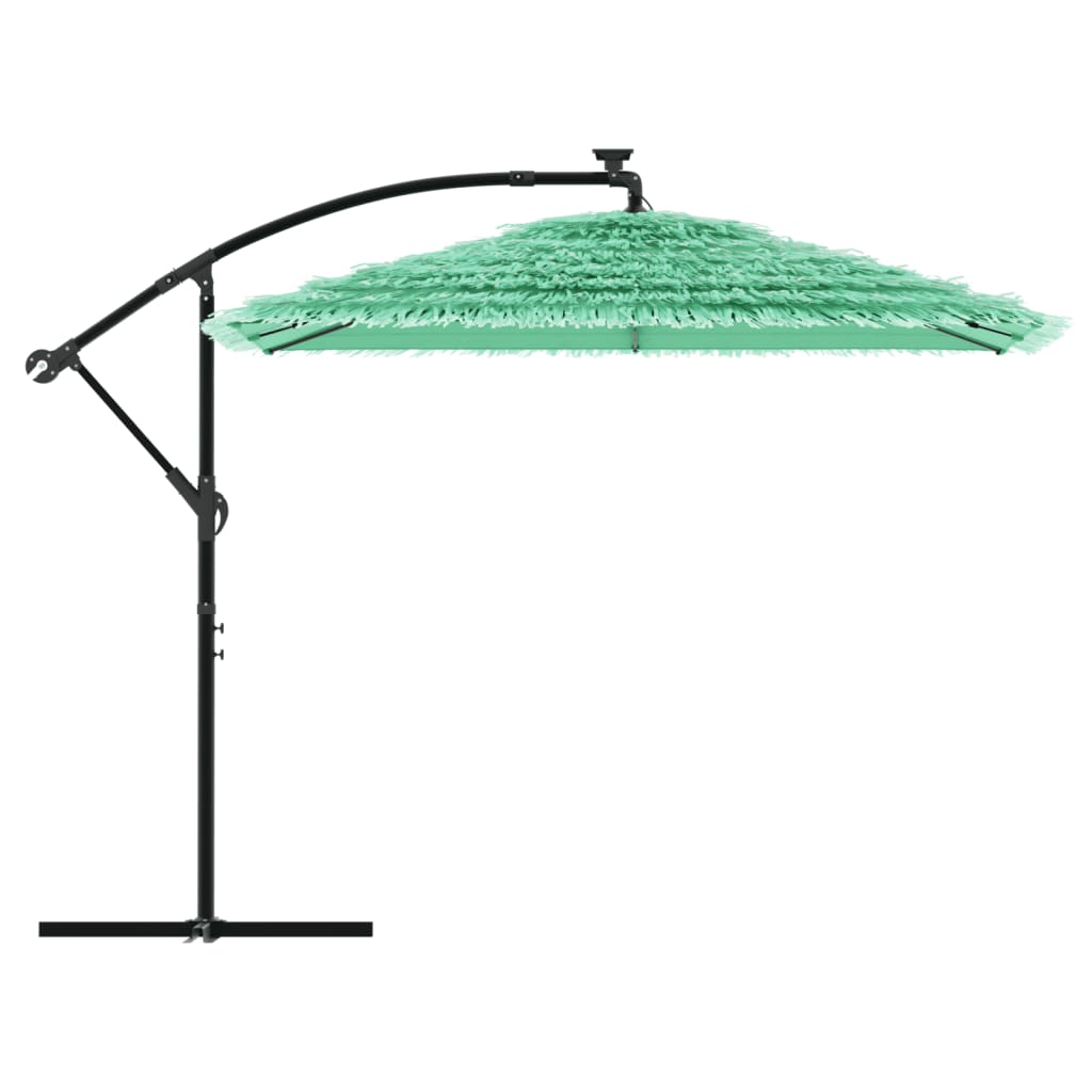 Parasol met stalen paal 246x246x230 cm groen