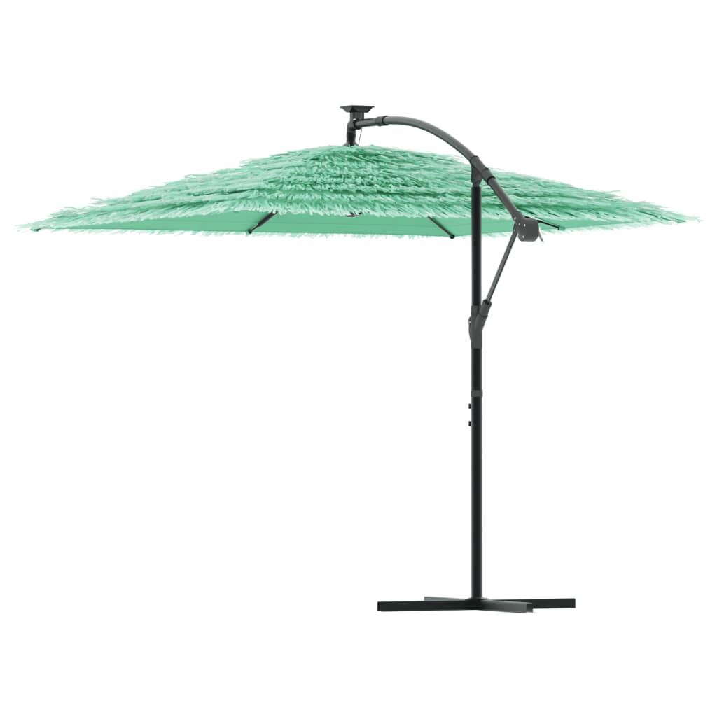 Parasol met stalen paal 246x246x230 cm groen