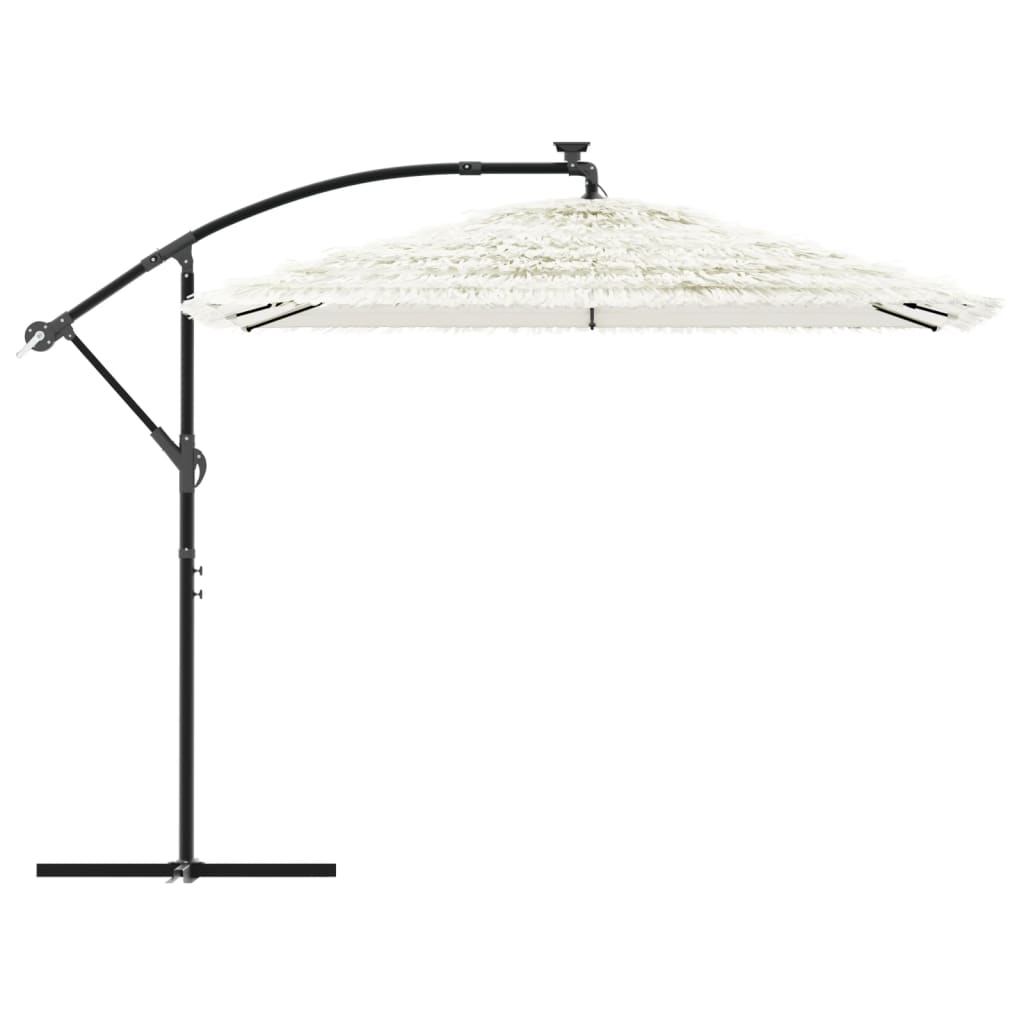 Parasol met stalen paal 269x269x235 cm wit