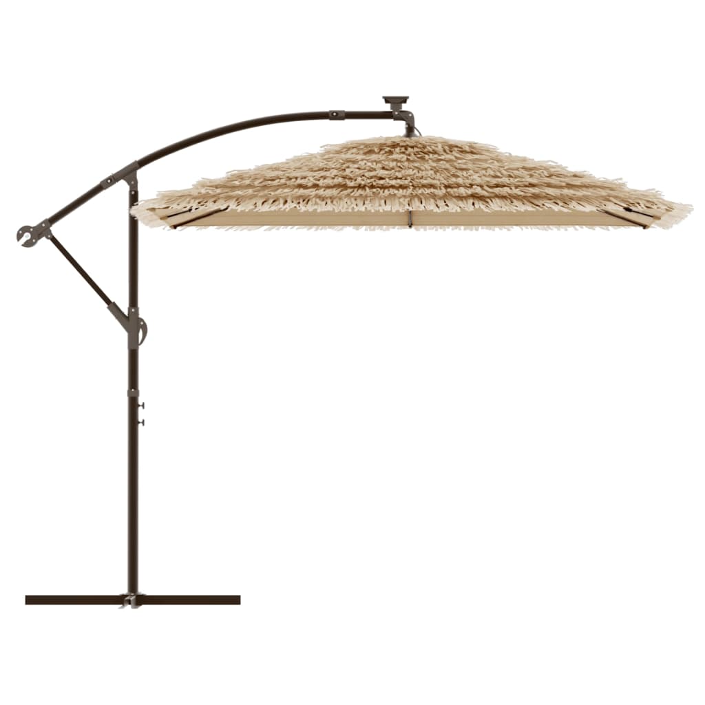 Parasol met stalen paal 290x290x238 cm bruin