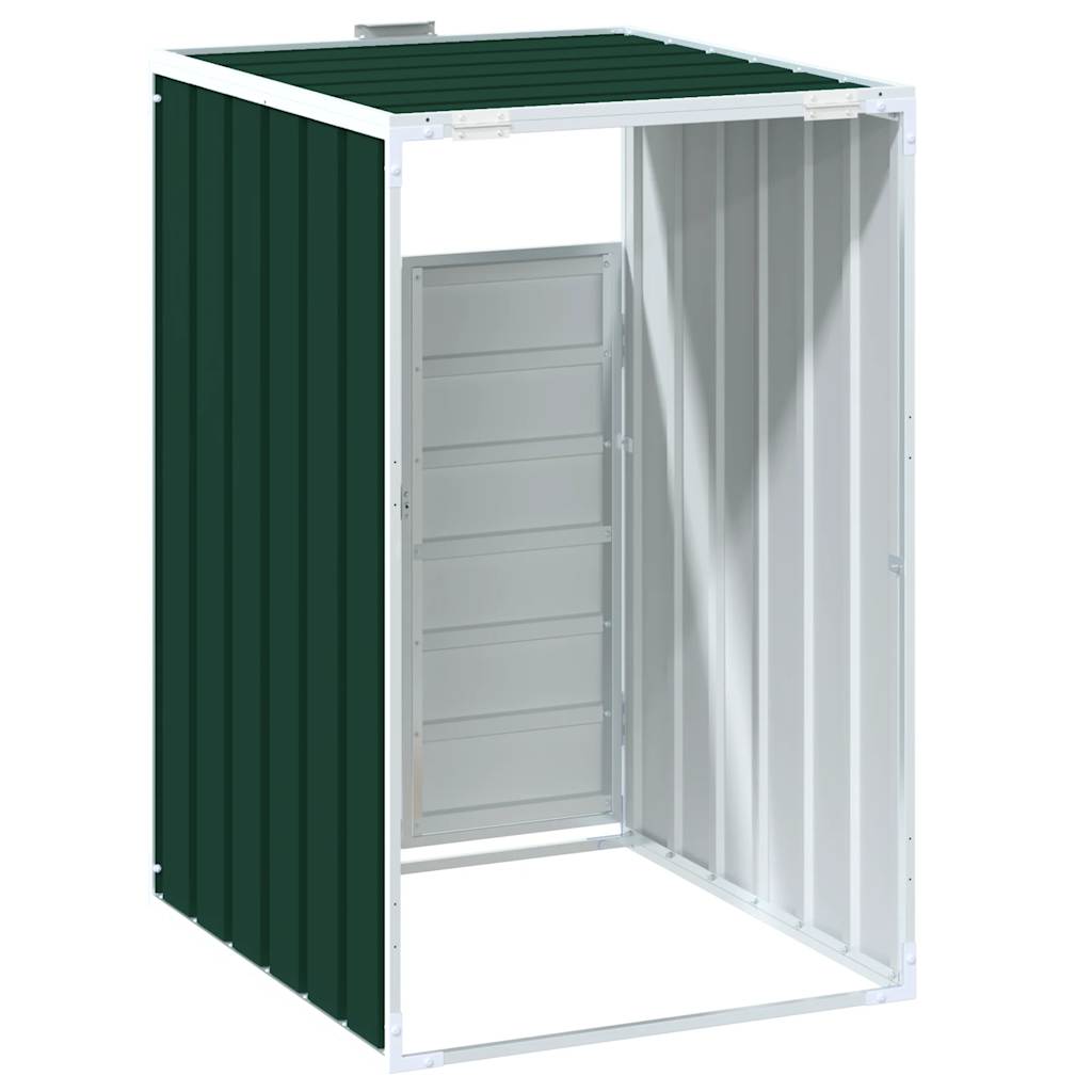 Containerberging voor 1 container 72x81x115 cm staal groen