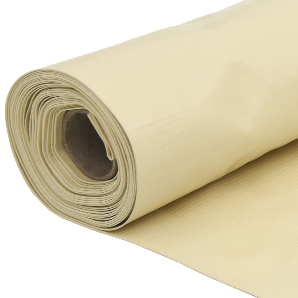 Balkonscherm 300x75 cm PVC crèmekleurig