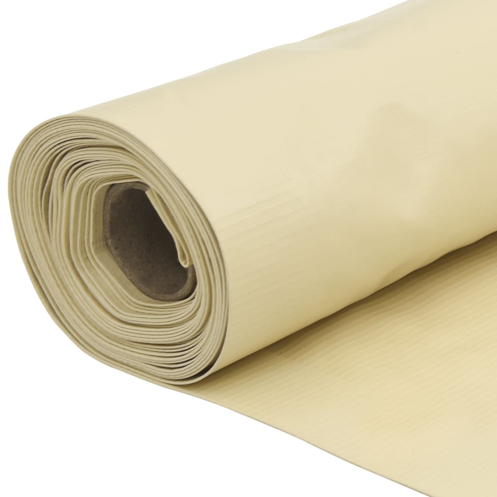 Balkonscherm 400x75 cm PVC crèmekleurig