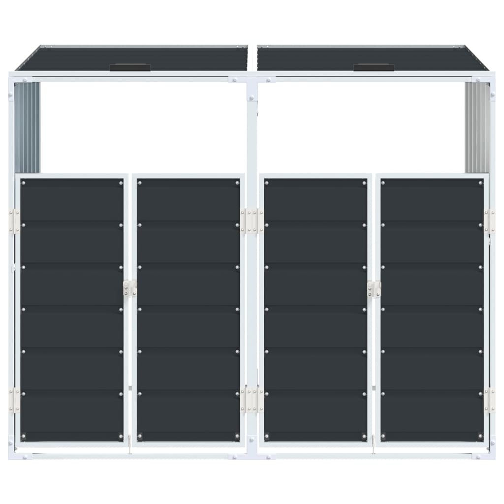 Containerberging voor 2 containers 144x81x113cm staal antraciet