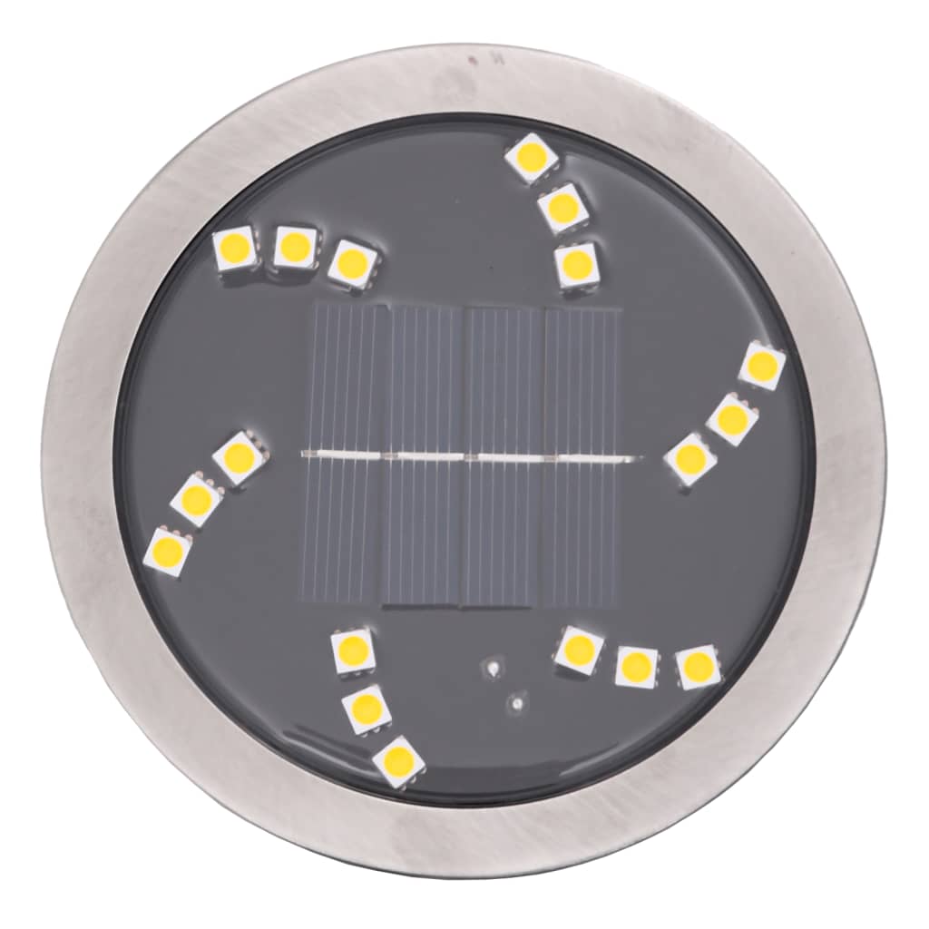 Grondlampen 12 st solar met grondpennen warmwit