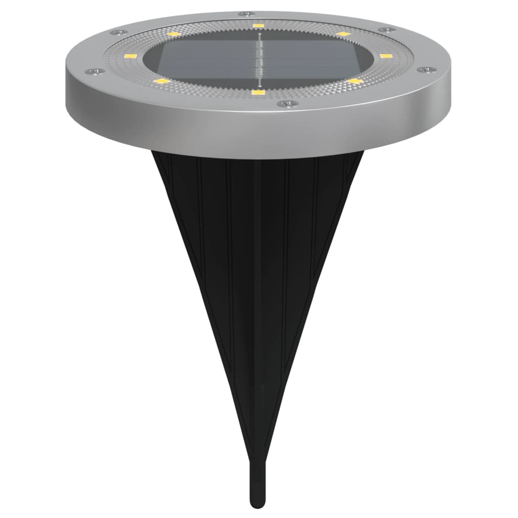 Grondlampen 12 st solar met grondpennen warmwit