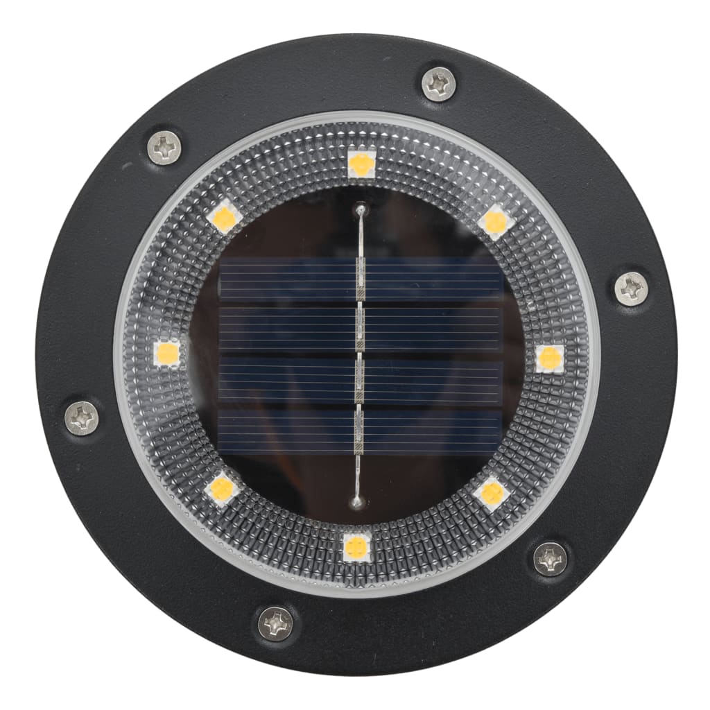 Grondlampen 12 st solar met grondpennen warmwit