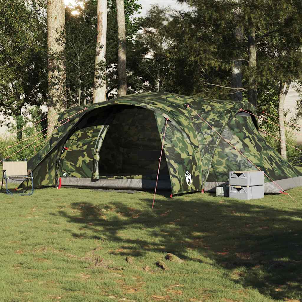 Koepeltent 6-persoons waterdicht camouflage