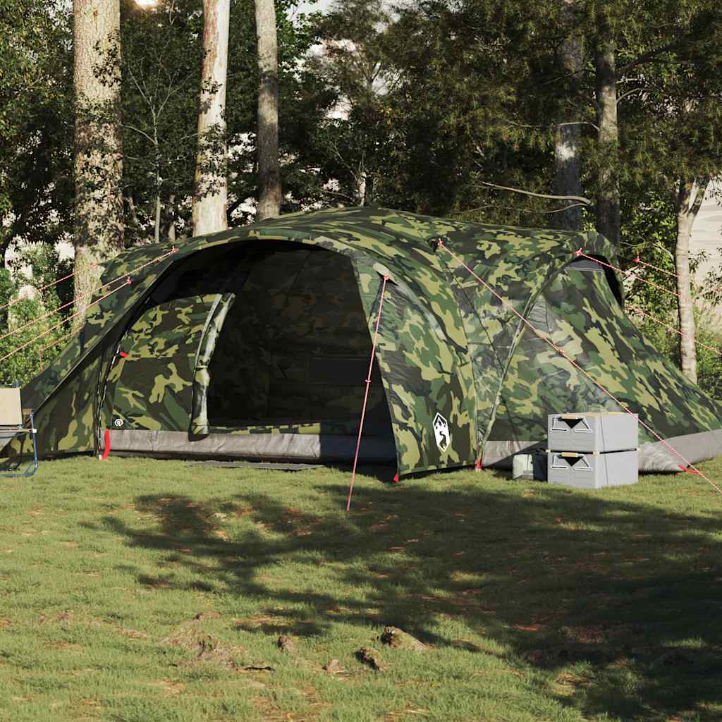 Koepeltent 6-persoons waterdicht camouflage