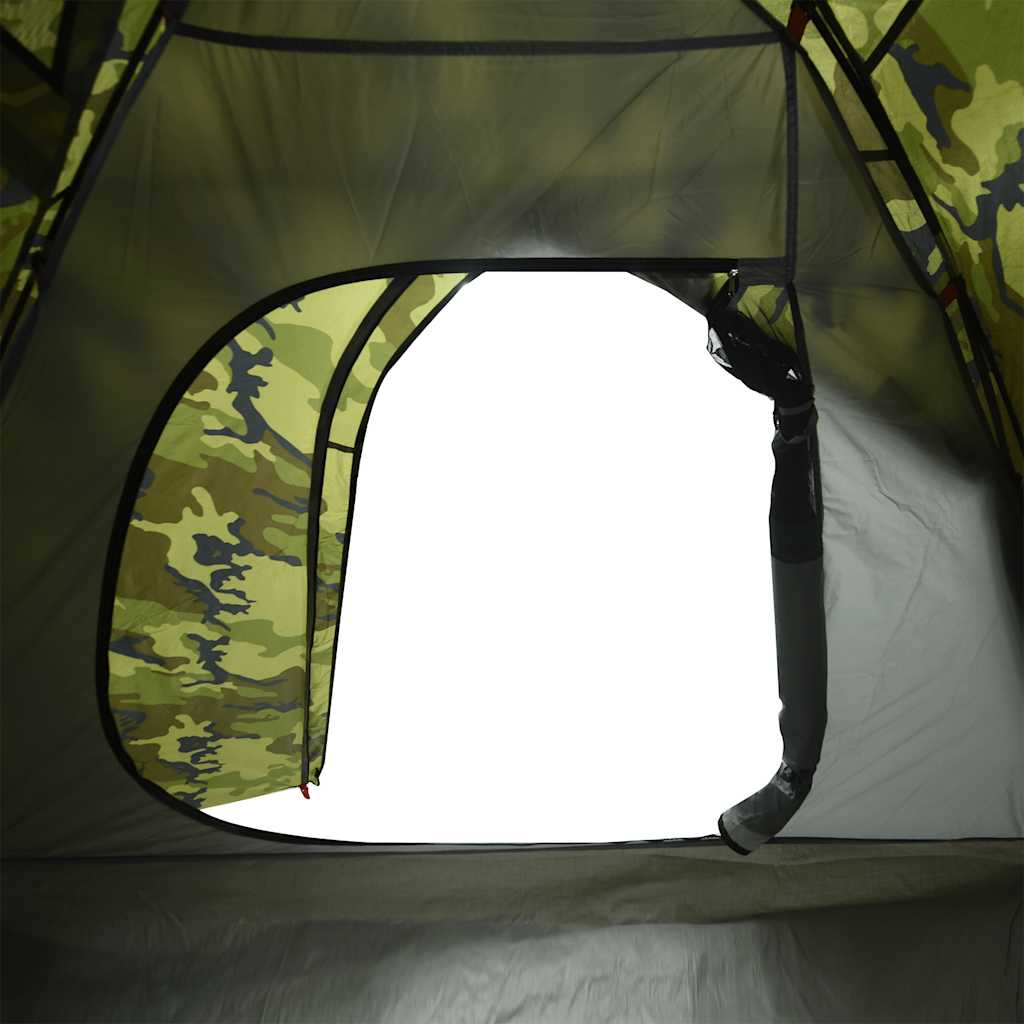 Koepeltent 4-persoons waterdicht camouflage