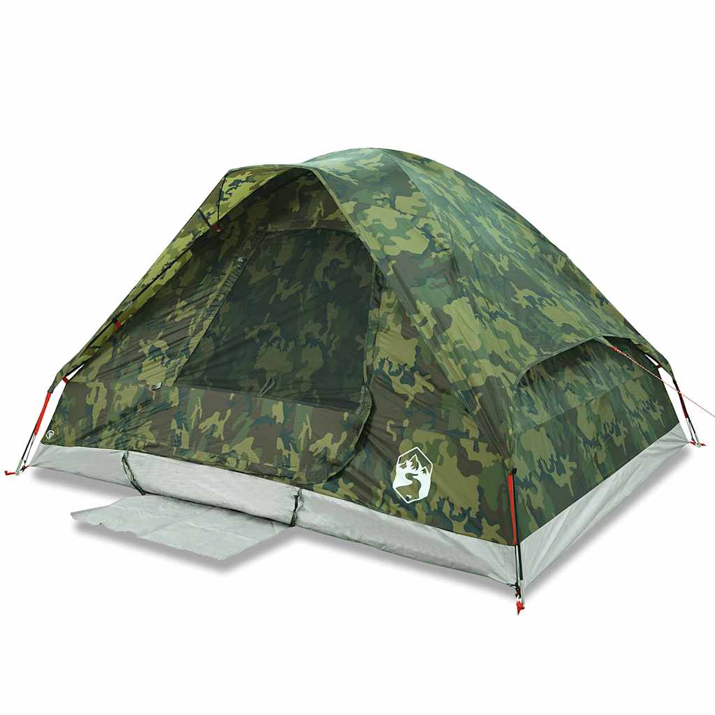 Koepeltent 4-persoons waterdicht camouflage