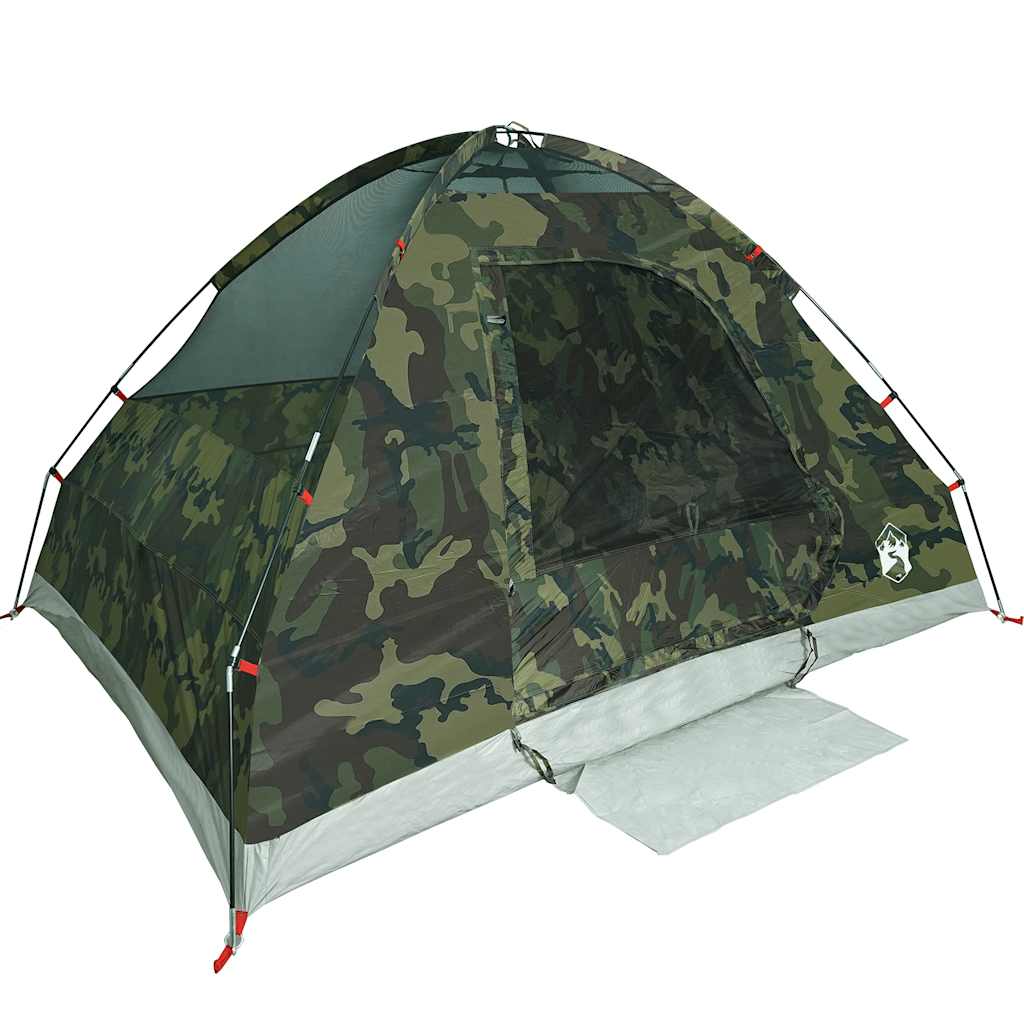 Koepeltent 4-persoons waterdicht camouflage