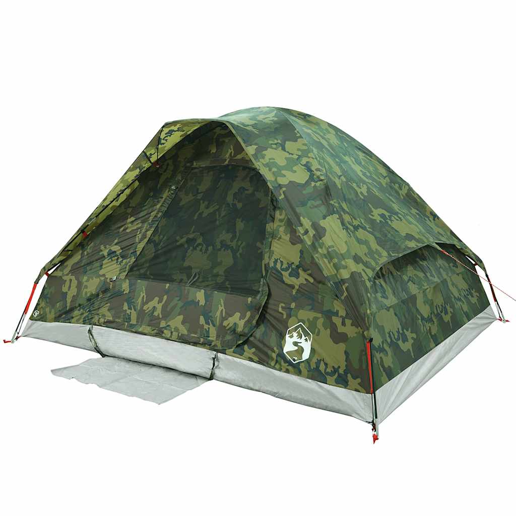 Koepeltent 6-persoons waterdicht camouflage