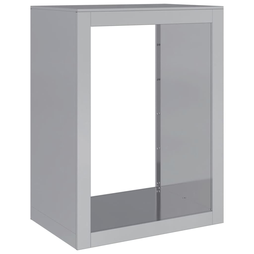 Haardhoutrek 60x40x80 cm gegalvaniseerd staal