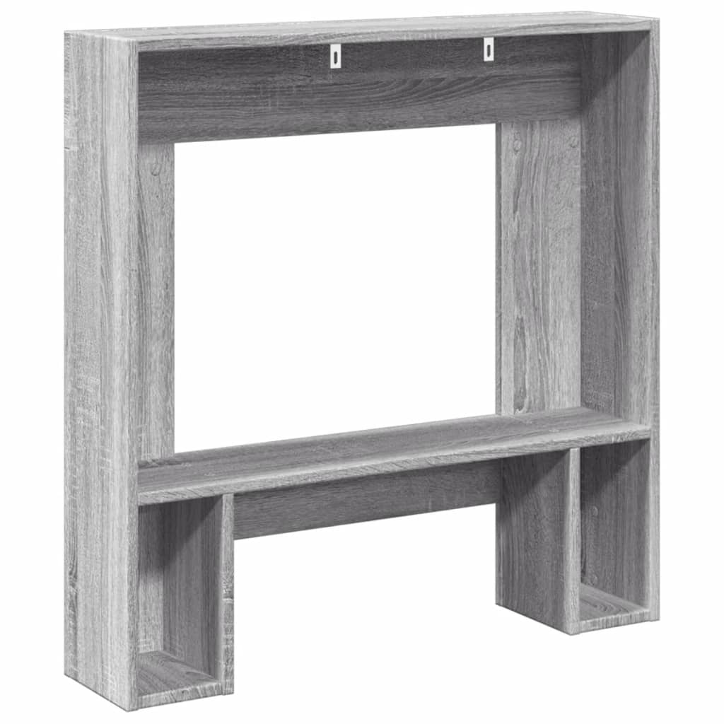 Haardombouw 81x18x82 cm bewerkt hout grijs sonoma eikenkleur