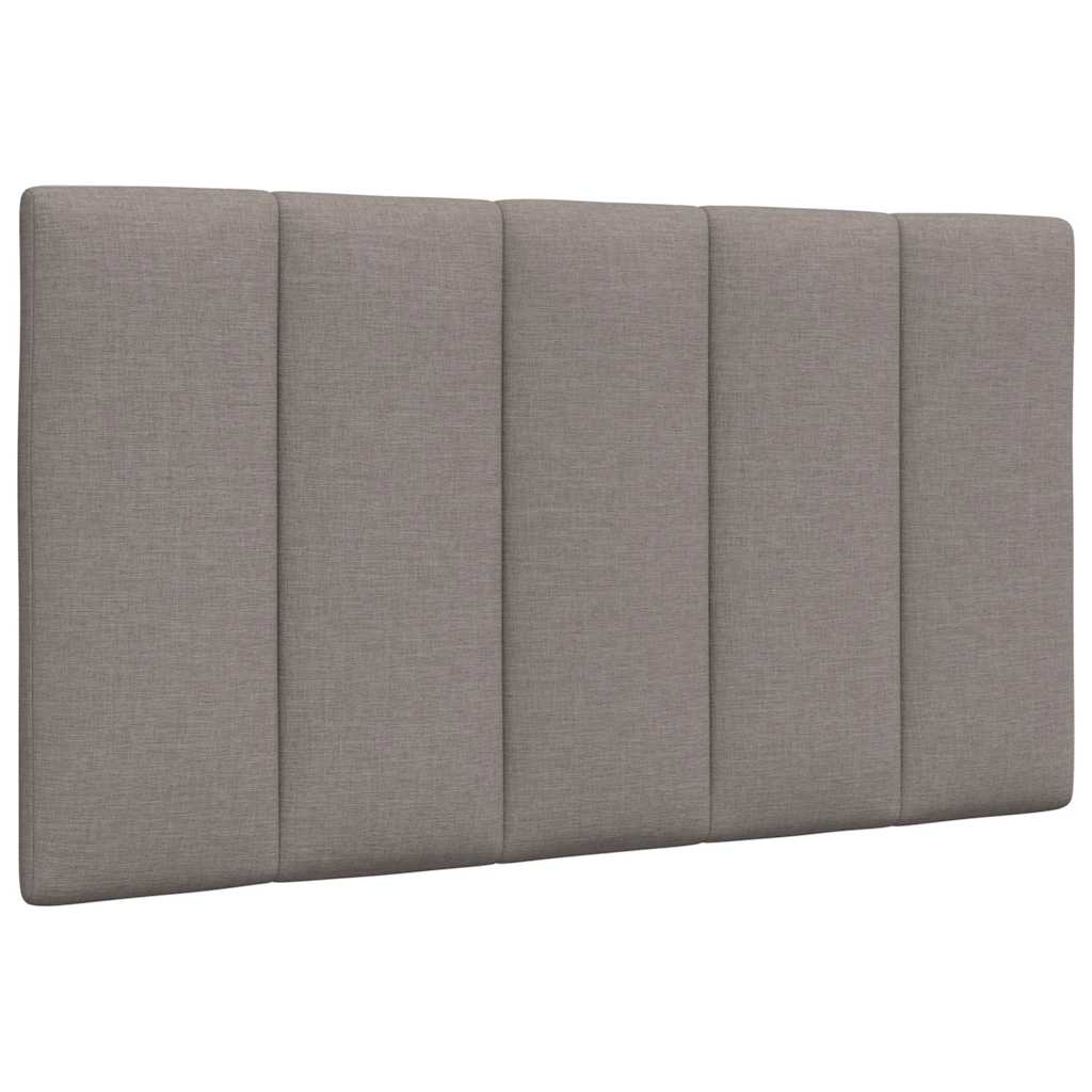 Bed met matras stof taupe 80x200 cm