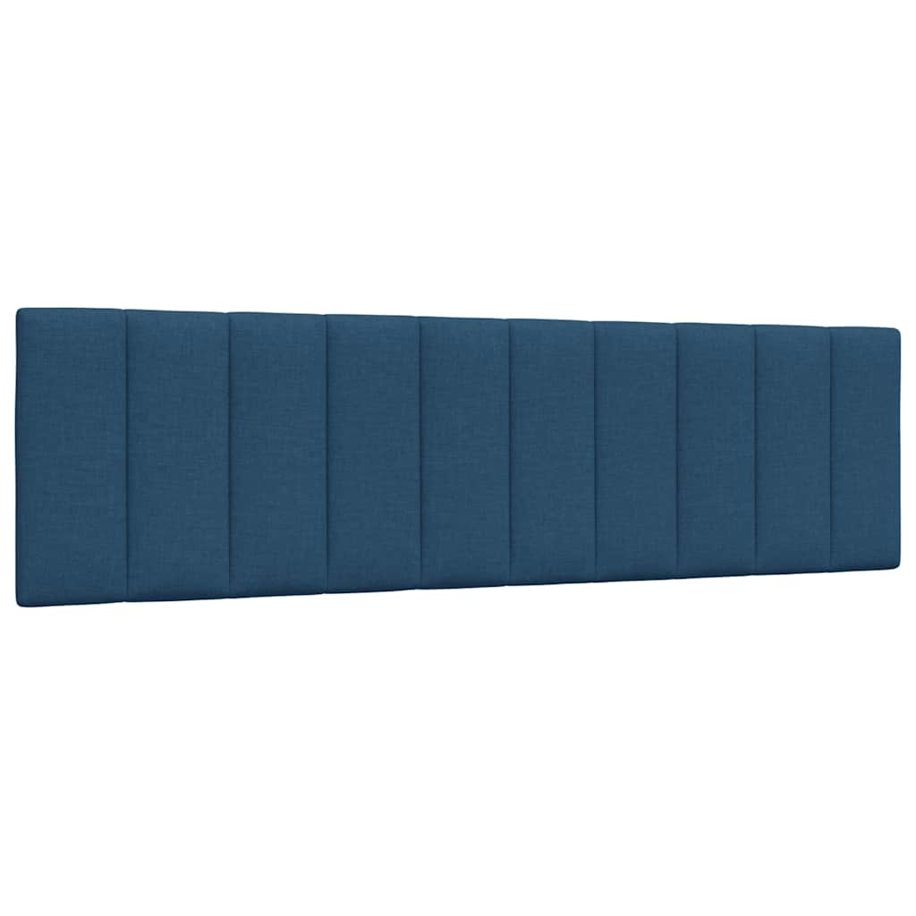 Bed met matras stof blauw 180x200 cm