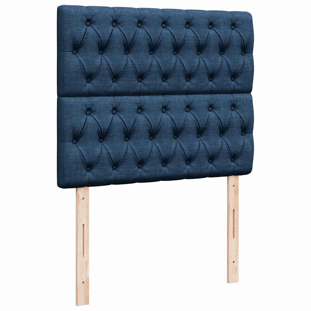 Ottoman bed met matras 120x190 cm stof blauw