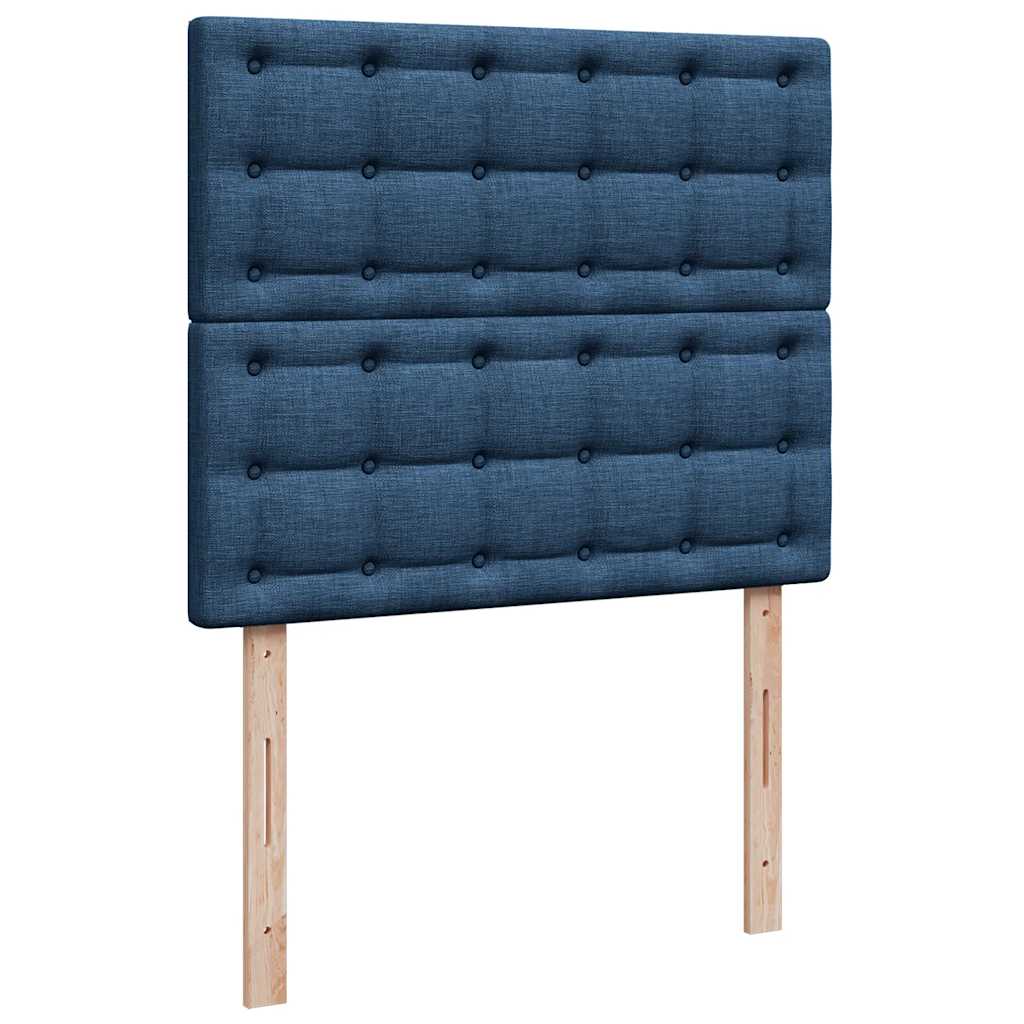 Ottoman bed met matras 120x190 cm stof blauw