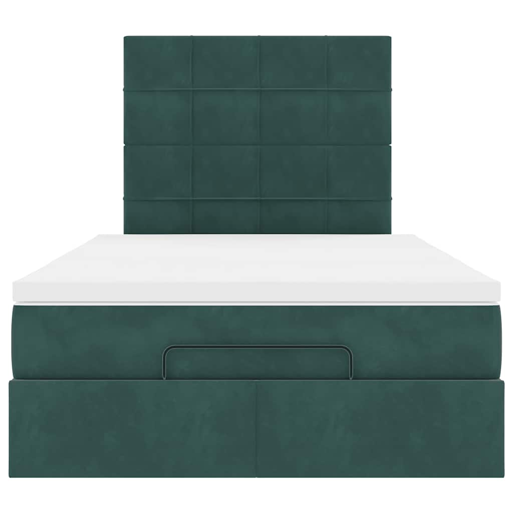 Ottoman bed met matrassen en LED's 120x200cm fluweel