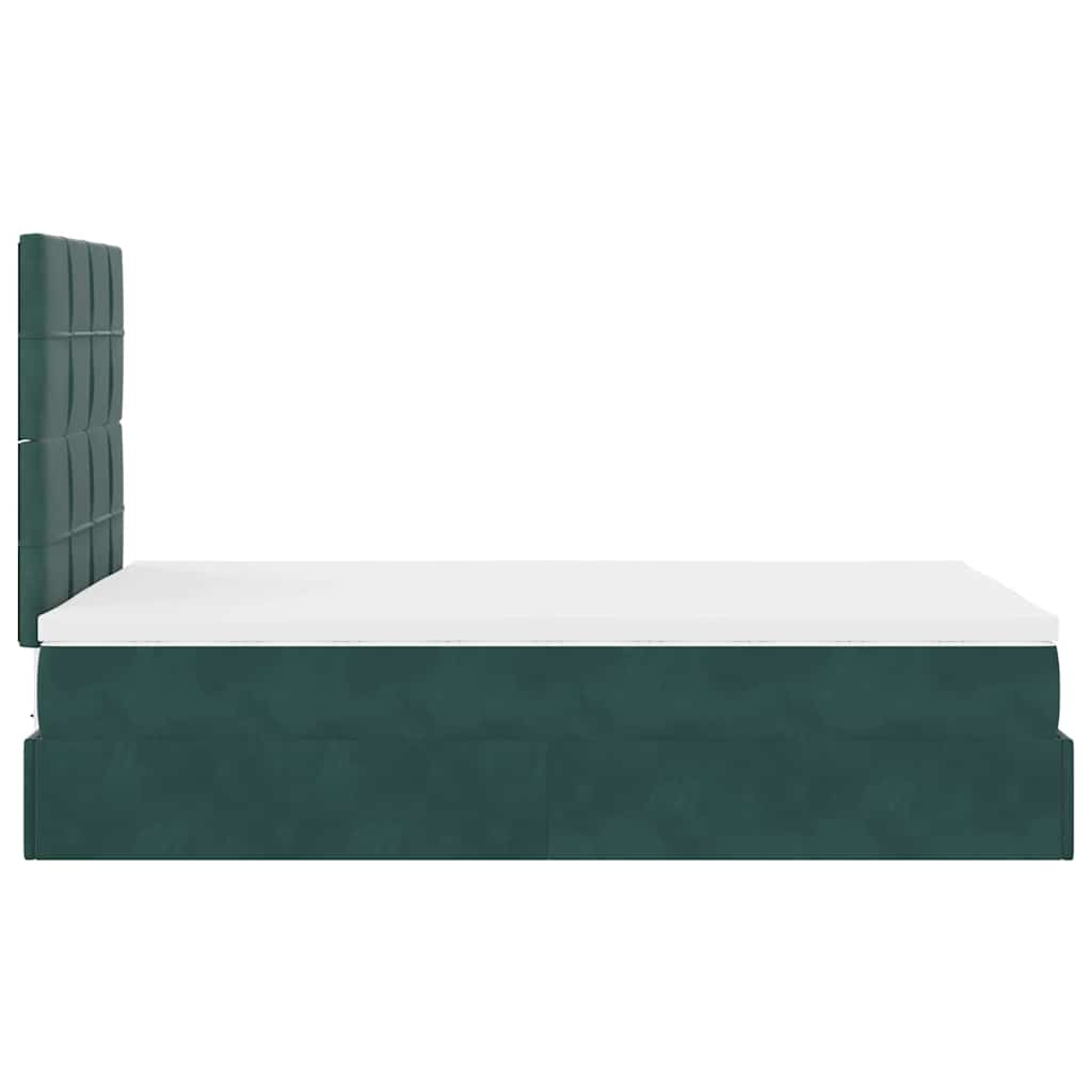 Ottoman bed met matrassen en LED's 120x200cm fluweel