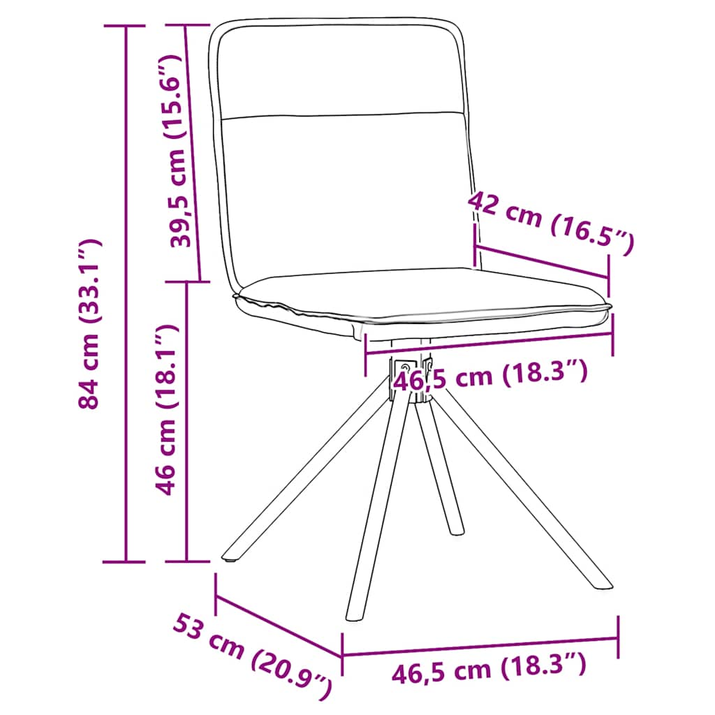 Eetkamerstoelen 6 st stof donkergrijs