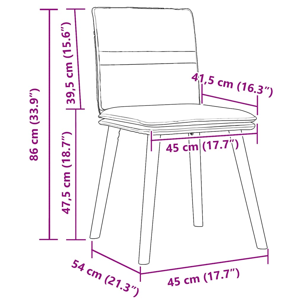 Eetkamerstoelen 6 st stof donkergrijs