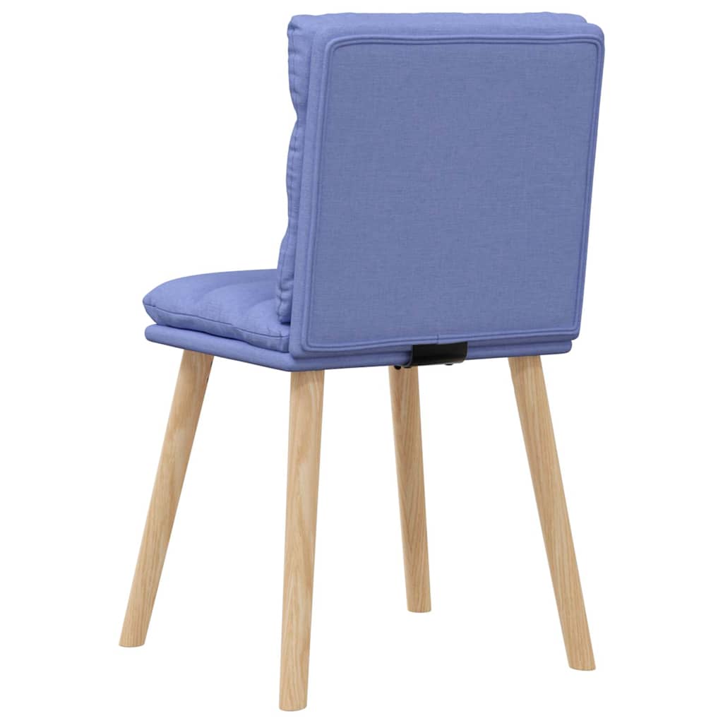 Eetkamerstoelen 6 st stof jeansblauw