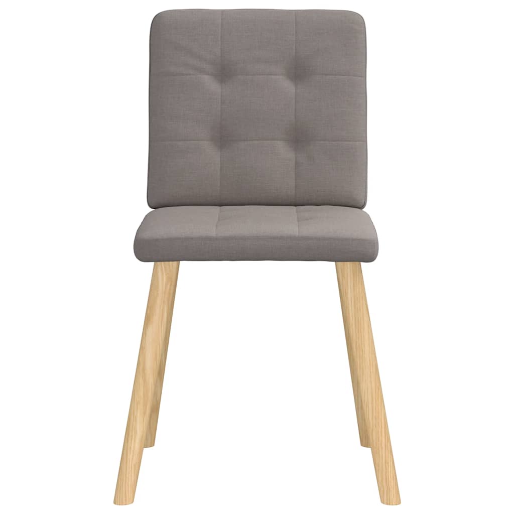 Eetkamerstoelen draaibaar 2 st stof taupe