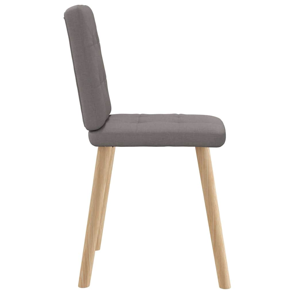 Eetkamerstoelen draaibaar 2 st stof taupe