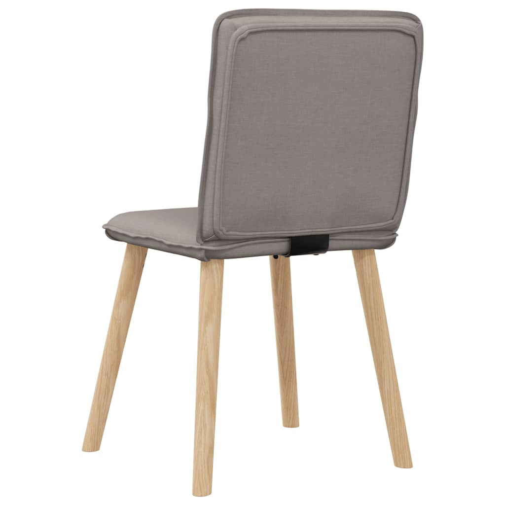 Eetkamerstoelen draaibaar 2 st stof taupe