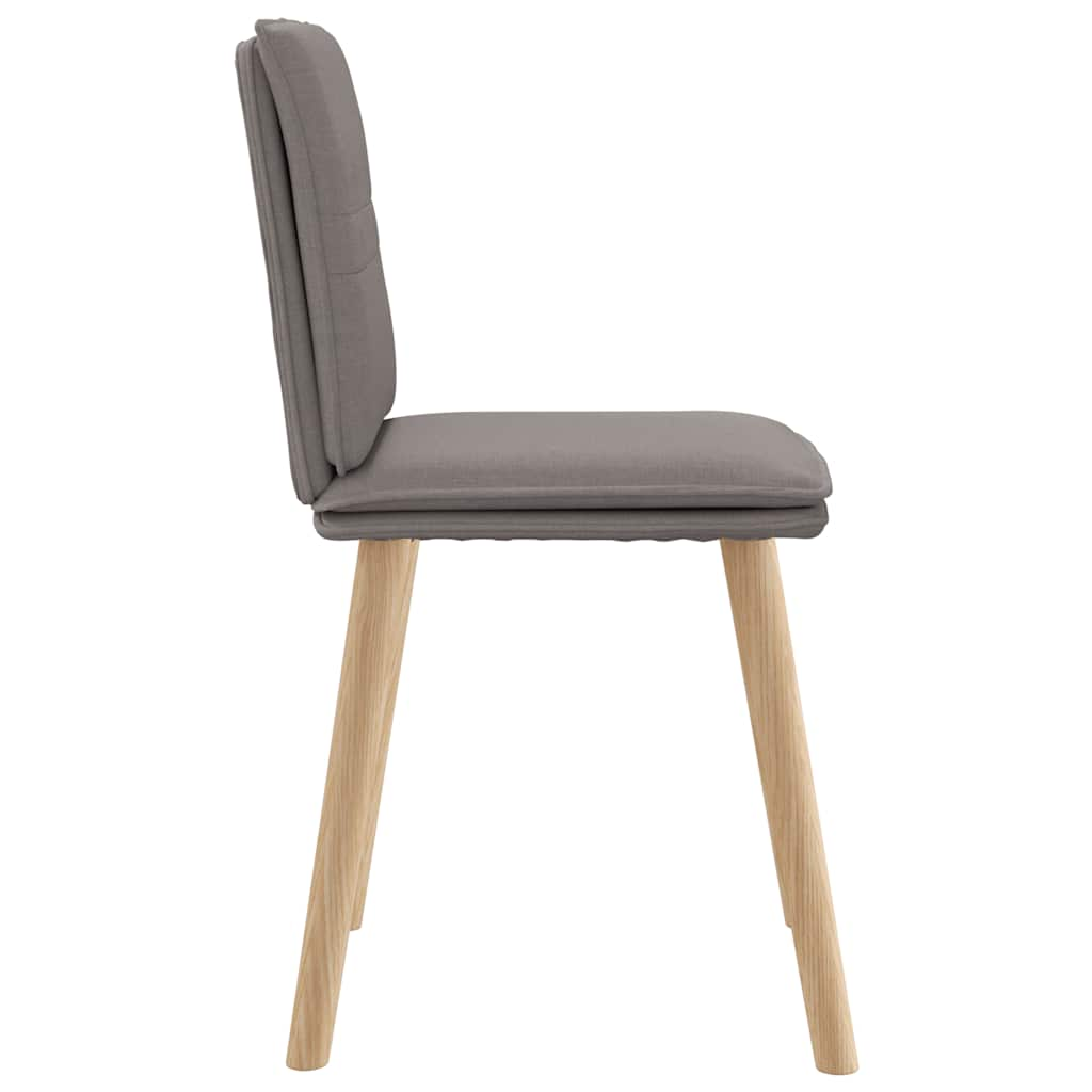 Eetkamerstoelen draaibaar 2 st stof taupe