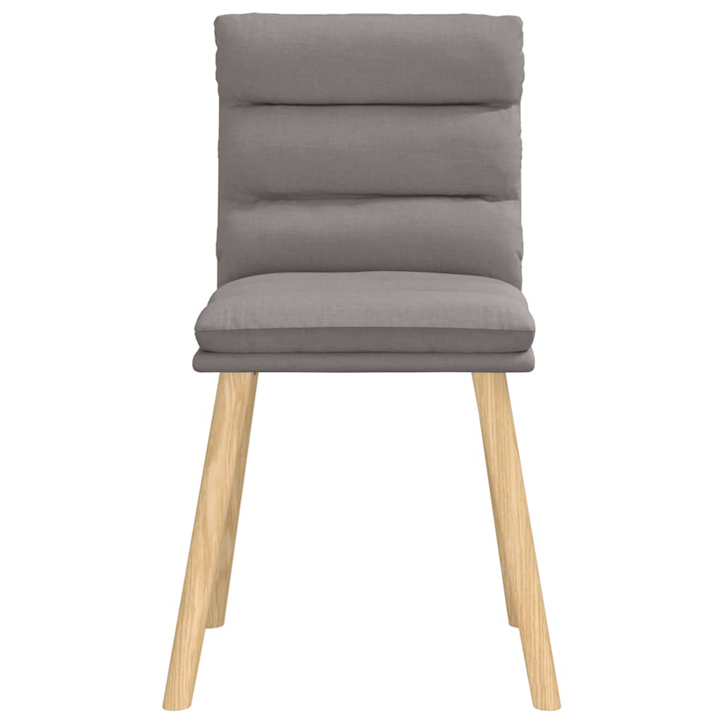 Eetkamerstoelen draaibaar 2 st stof taupe